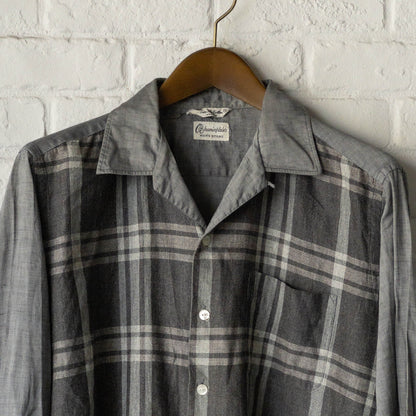 BLUMINGDALE'S BLACK CHECK SHIRTS 60'S VINTAGE
