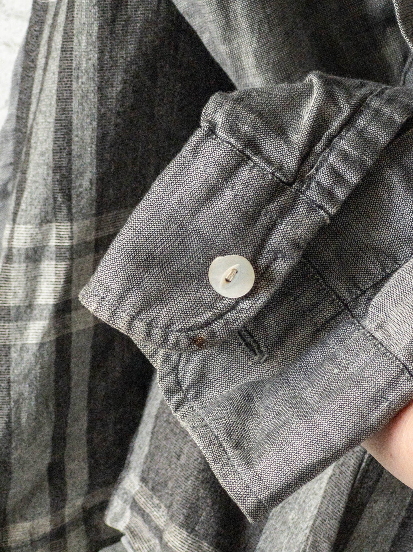 BLUMINGDALE'S BLACK CHECK SHIRTS 60'S VINTAGE