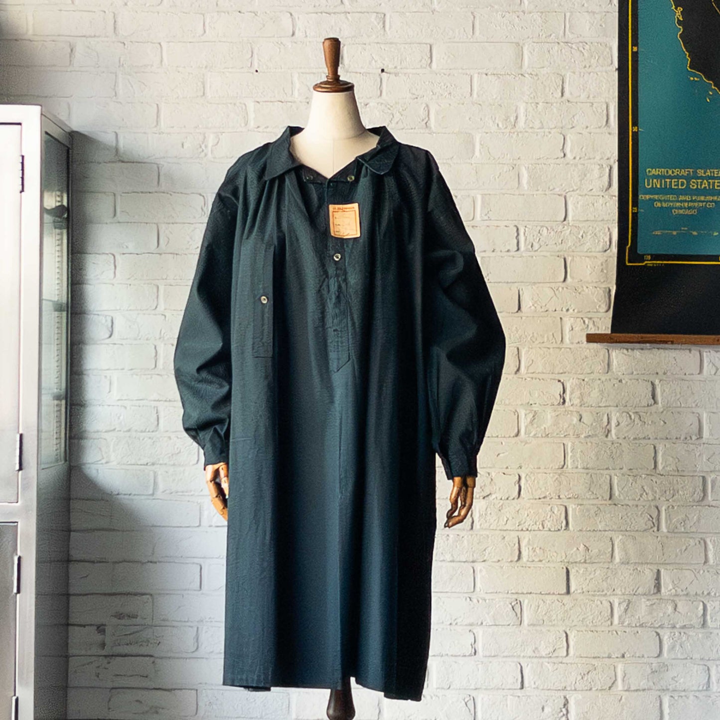 FRENCH SHEPERD'S LINEN SMOCK 1900'S DEAD STOCK