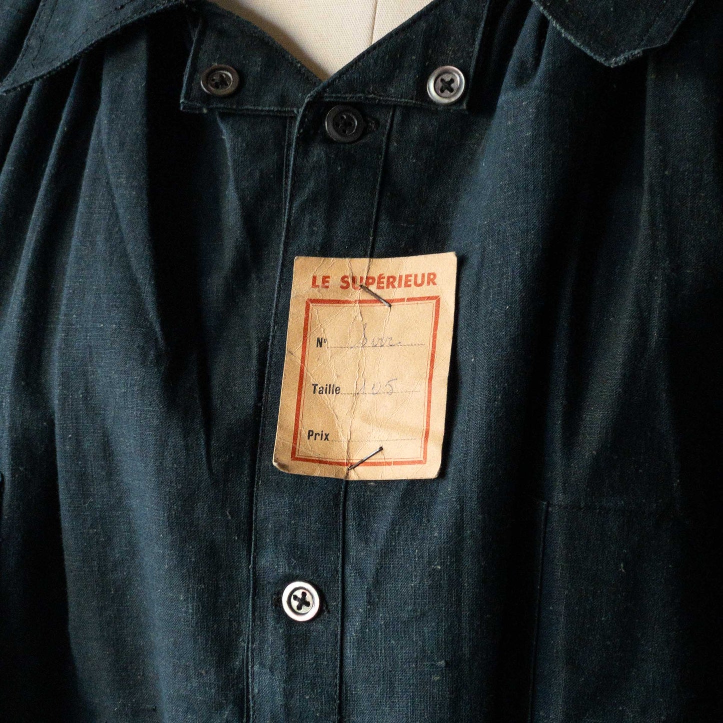 FRENCH SHEPERD'S LINEN SMOCK 1900'S DEAD STOCK