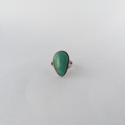 NAVAJO TURQUOIS RING(#20) by ELI SKEETS var.1