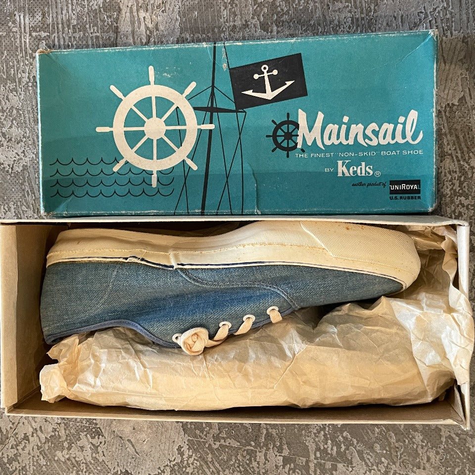 KEDS MAINSAIL BOAT SHOE 1950'S DEAD STOCK