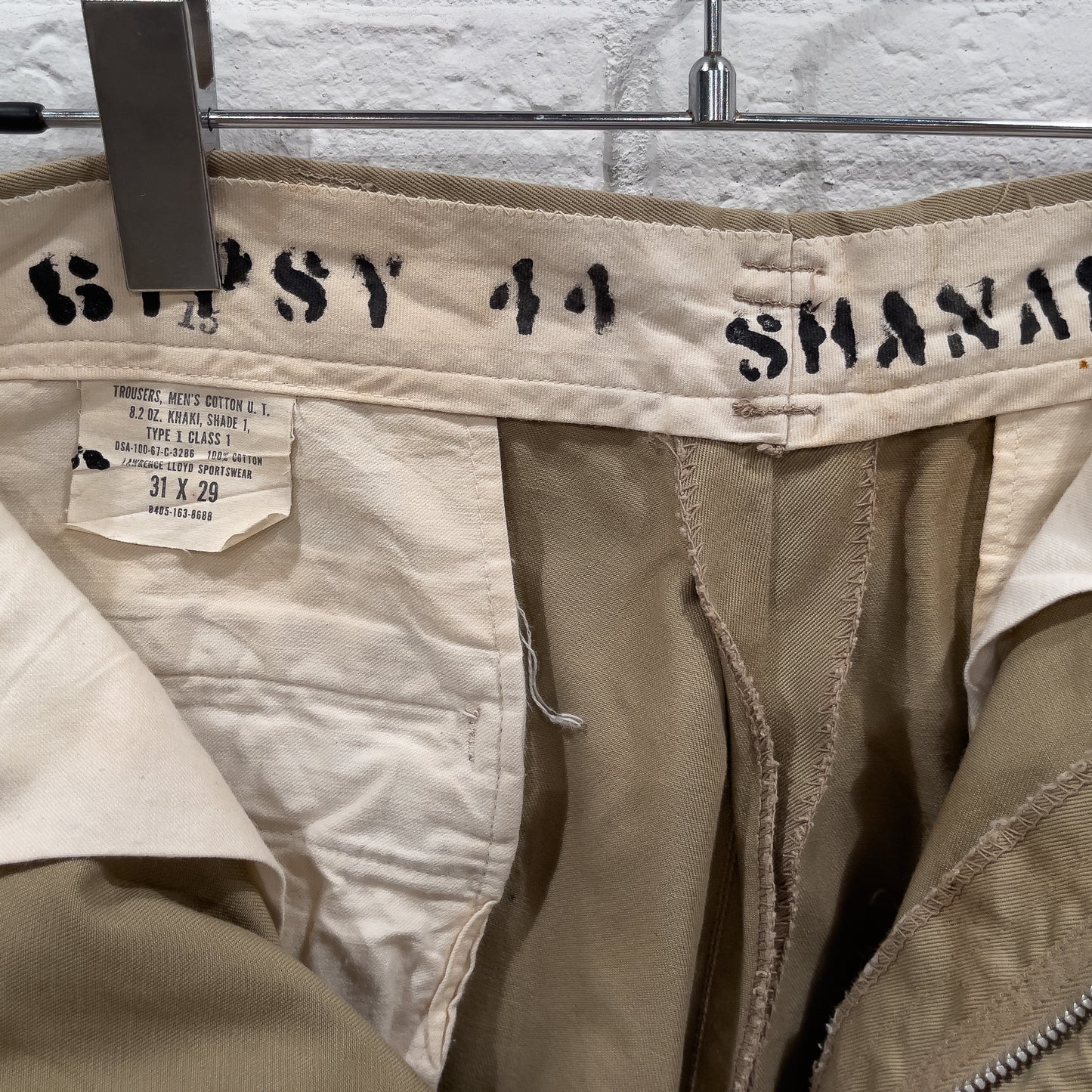 SHANANAMIL GYPSY USN PINUP  HAND DRAWN CHINO PANTS VINTAGE VAR.3